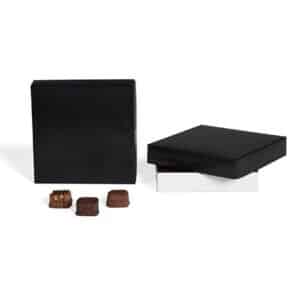 Black 8 oz Square 1 Layer Cover ~ 25 Count