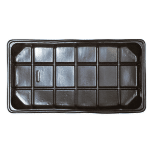Brown 1 Cavity 1/2 lb Rectangular Tray ~ 500 Count