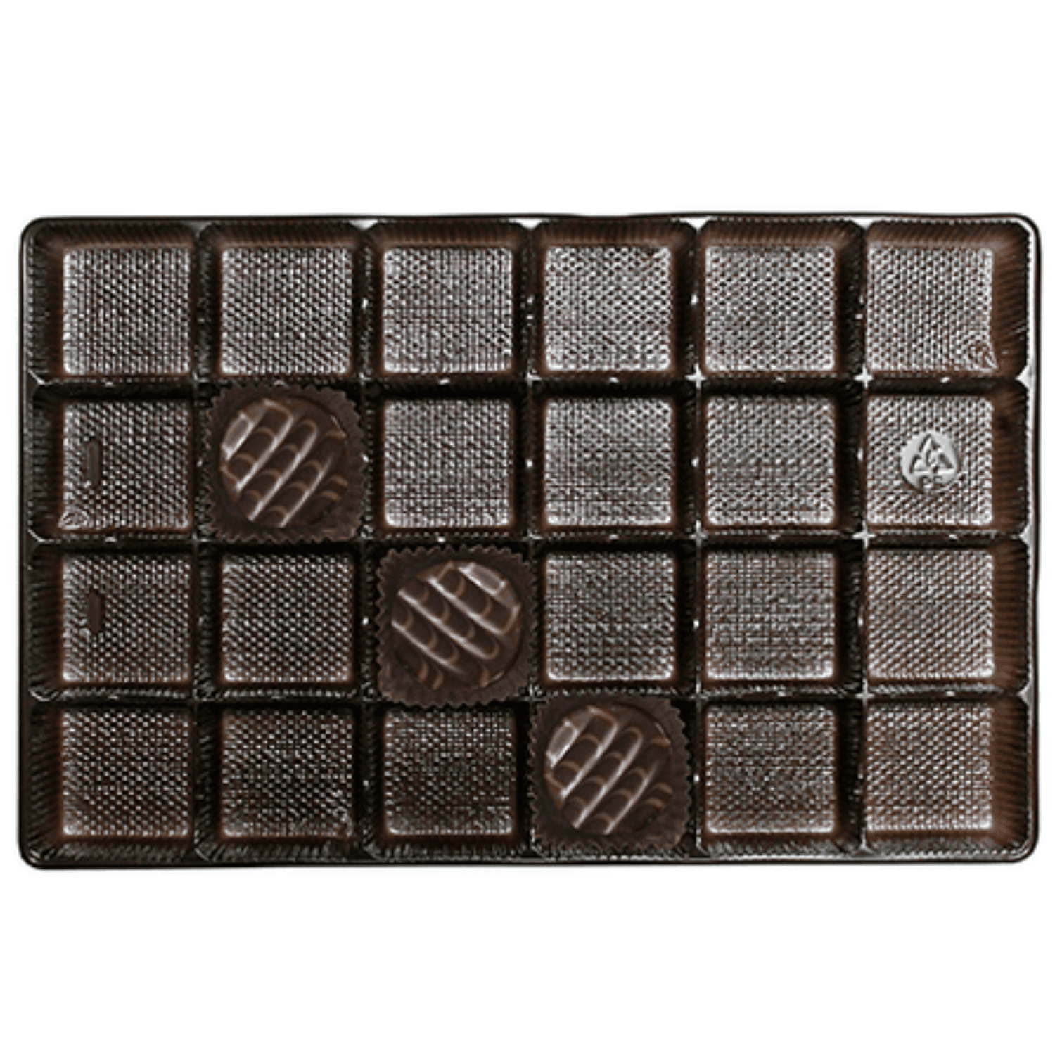 Brown Candy Tray for Advent Boxes ~ 24 Cavities