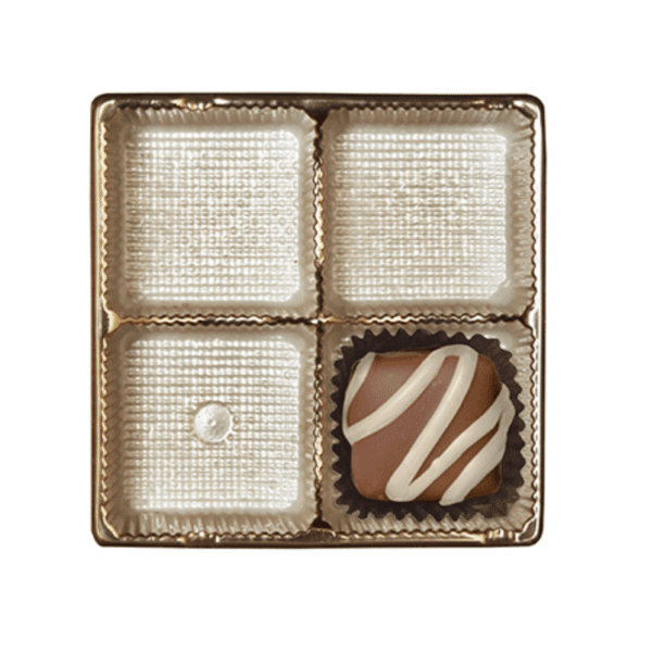 Gold 3oz Square Tray ~ 4 Cavities