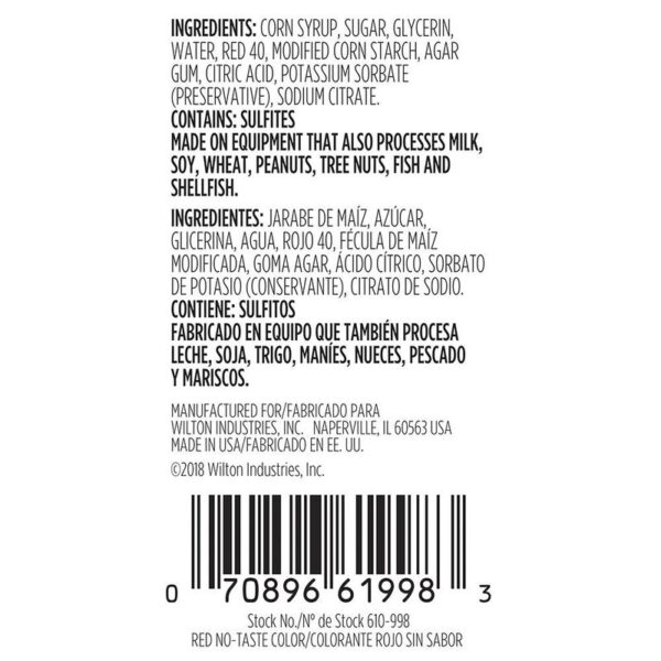 Wilton No-Taste Red Icing Color, 1 oz - Image 2