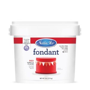 Satin Ice Red Vanilla Fondant ~ 5 lb