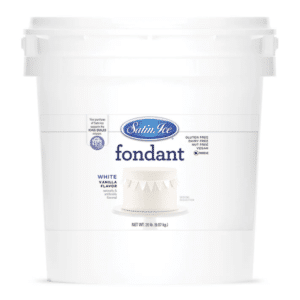 Satin Ice White Vanilla Fondant ~ 20 lb Pail