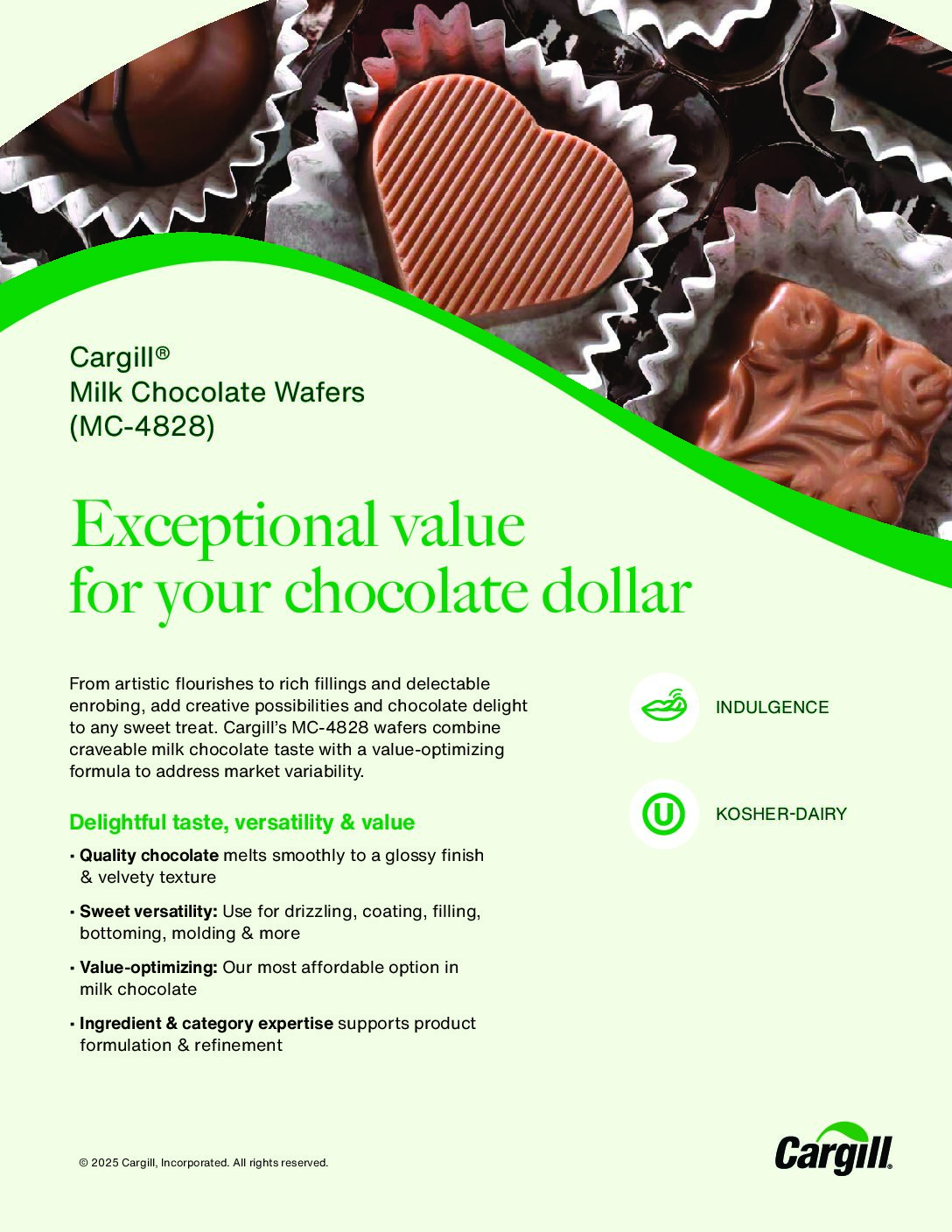 MC-4828 Milk Chocolate Wafer ~ 50 lb Case - Image 2