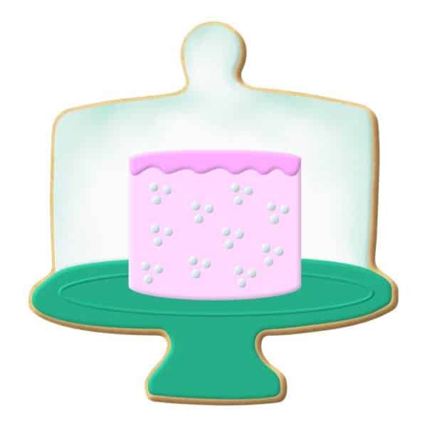 Cake Stand Cookie Cutter 3-1/2" - Image 2