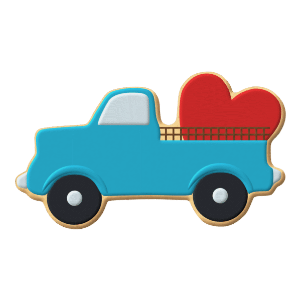 Truck with Heart Cookie Cutter 5" - Image 2